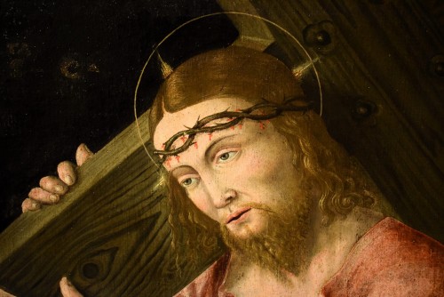 Le Christ portant la croix, Maître lombard fin du XVIe siècle - Renaissance